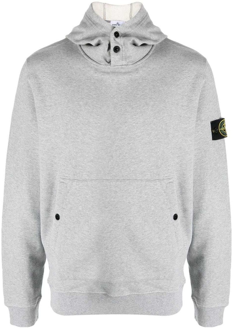 Stone Island Compass-motif cotton hoodie