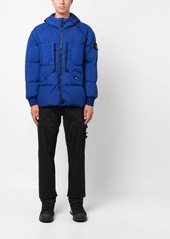 Stone Island Compass-motif duck-down hooded jacket