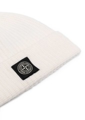 Stone Island Compass-motif ribbed-knit beanie