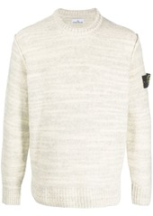 Stone Island Compass-motif slub jumper