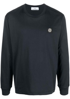 Stone Island Compass-patch crew neck sweatshirt