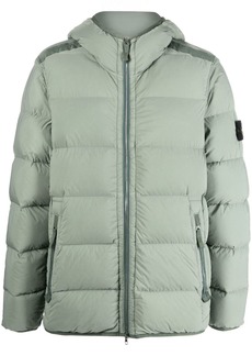Stone Island Compass-patch padded down jacket