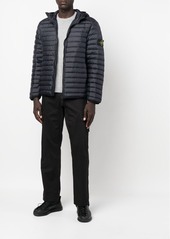 Stone Island Compass-patch padded short jacket