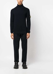 Stone Island Compass-patch roll-neck jumper