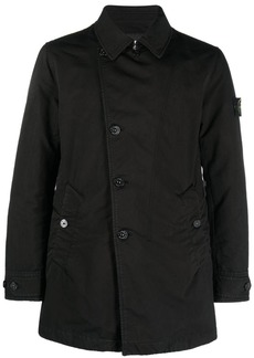 Stone Island Compass-patch single-breasted coat