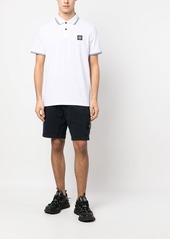 Stone Island Compass-patch tipped polo shirt