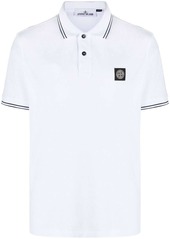 Stone Island Compass-patch tipped polo shirt