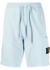 Stone Island cotton drawstring-waisted jersey-shorts