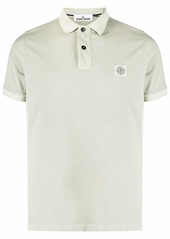 Stone Island logo-patch cotton polo shirt