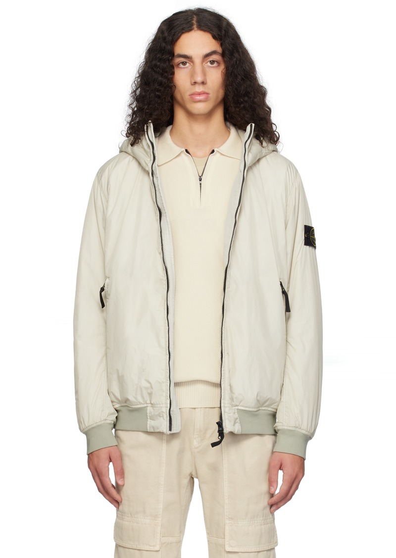 Stone Island Beige 40823 Crinkle Reps R-NY Jacket