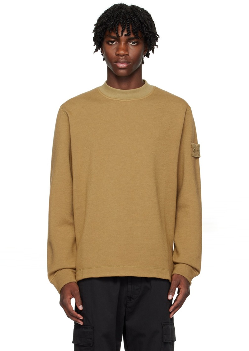 Stone Island Beige Patch Sweatshirt