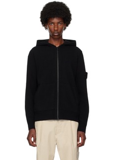 Stone Island Black Hooded Sweater