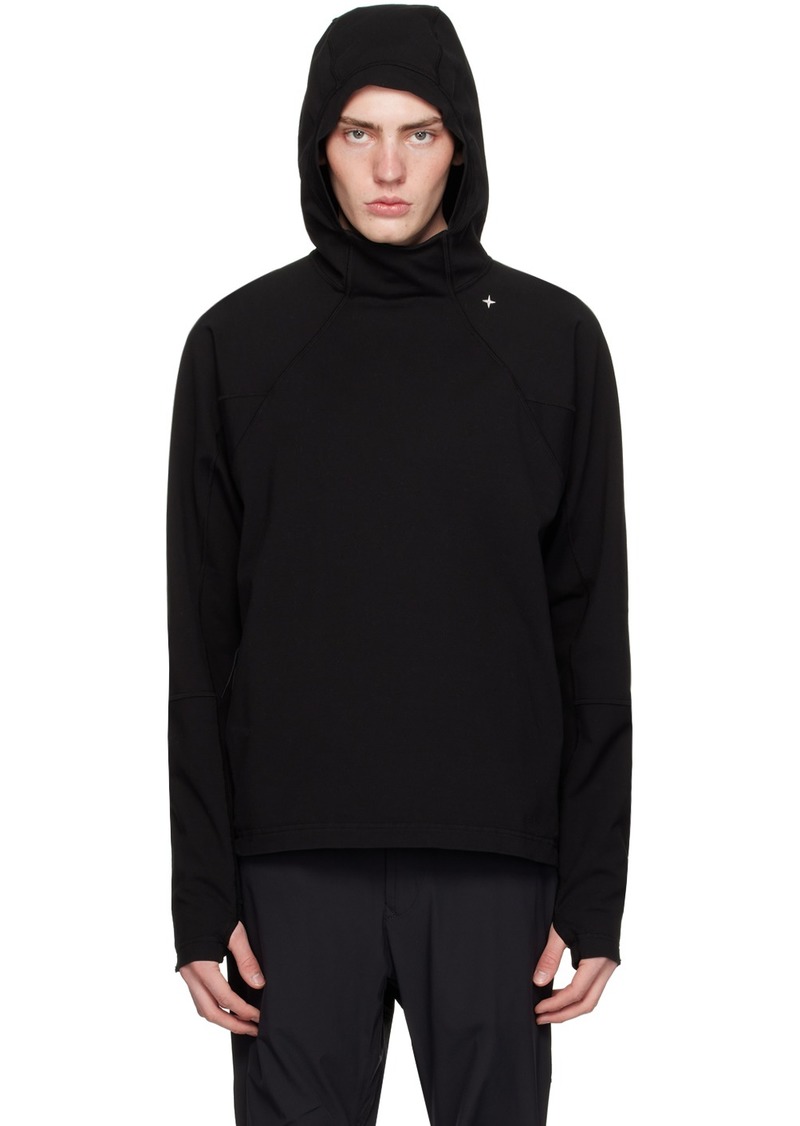 Stone Island Black Paneled Hoodie