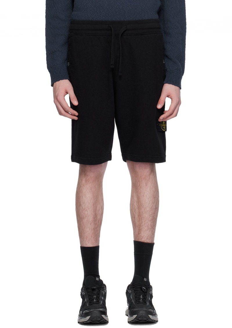 Stone Island Black Patch Shorts