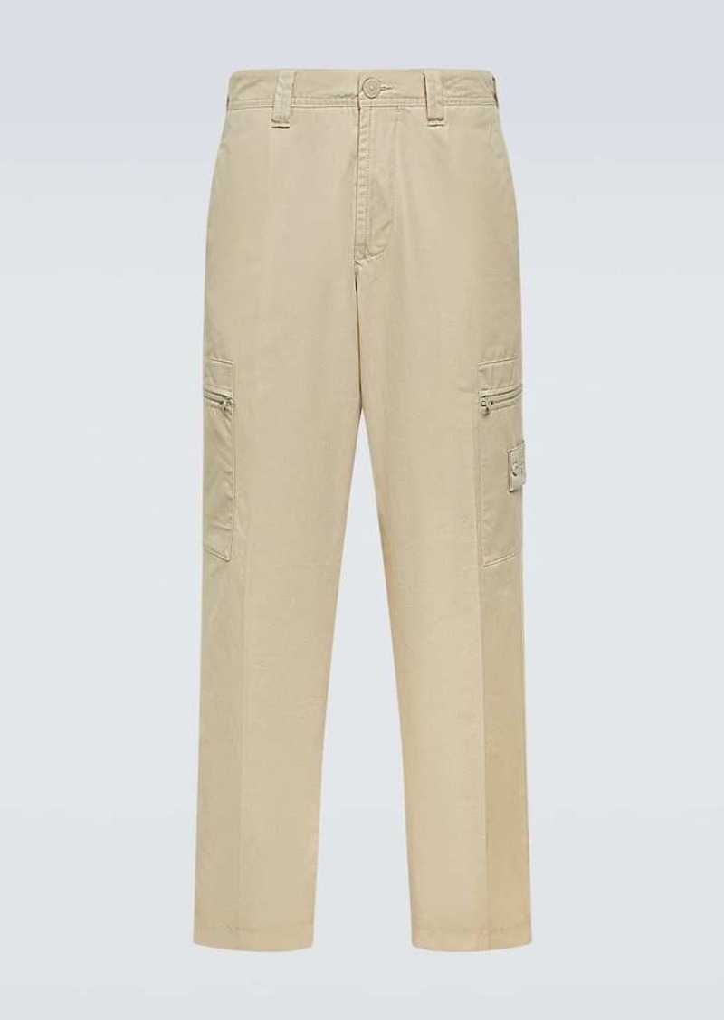 Stone Island Ghost Compass cotton cargo pants