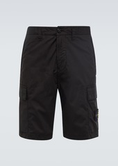 Stone Island Compass cotton-blend cargo shorts