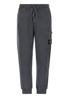 STONE ISLAND Cotton trousers with drawstring