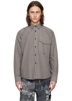 Stone Island Gray Comfortable Fit Shirt