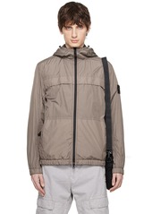 Stone Island Gray Crinkle Reps R-NY Jacket