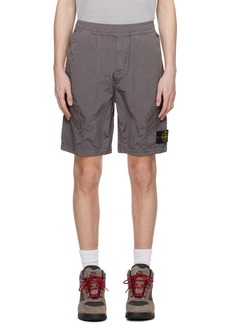 Stone Island Gray Patch Shorts