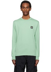 Stone Island Green Patch Long Sleeve T-Shirt