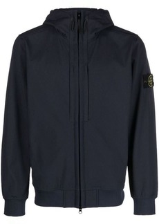 STONE ISLAND HOODED JACKET SOFT SHELL-R_e.dye® TECHNOLOGY IN RECYCLED POLYESTER