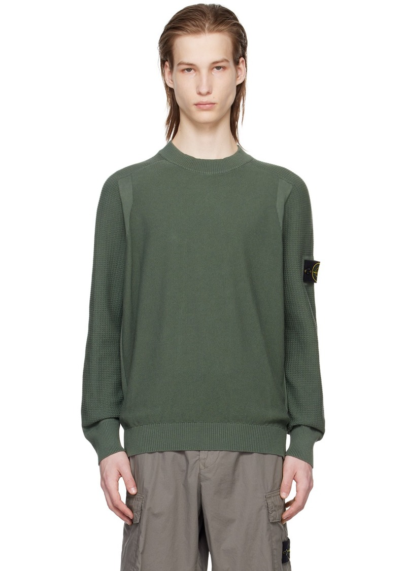 Stone Island Khaki Patch Sweater