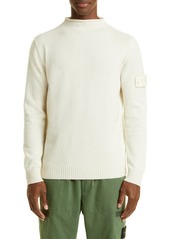 Stone Island Men's Cashmere Mock Neck Sweater in Natural at Nordstrom