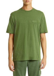 Stone Island Men's Logo Tape Cotton T-Shirt in Olive at Nordstrom