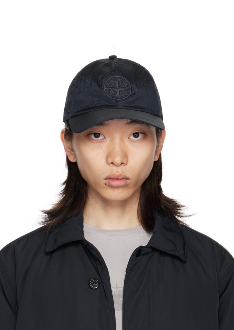 Stone Island Navy Nylon Metal Cap