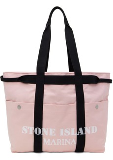 Stone Island Pink Canvas Tote