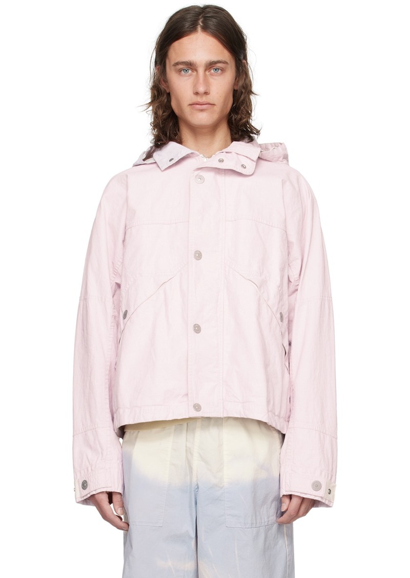 Stone Island Pink Detachable Hood Jacket