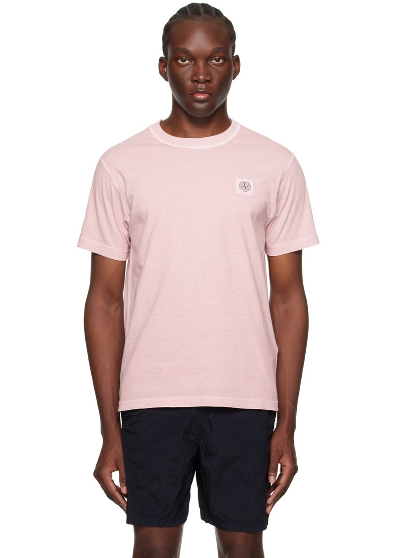 Stone Island Pink Patch T-Shirt