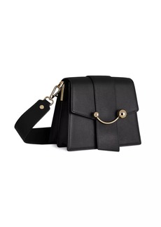 Strathberry Box Crescent Leather Bag