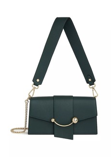 Strathberry Crescent Mini Leather Shoulder Bag