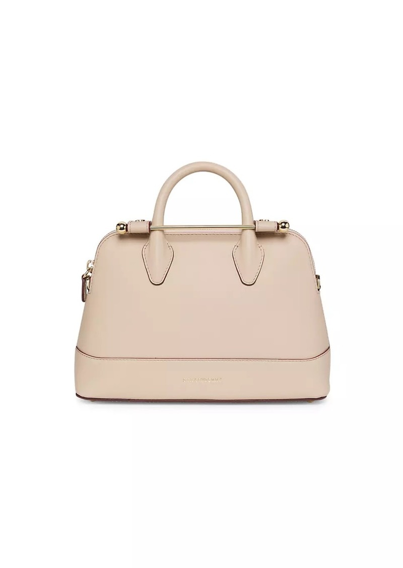 Strathberry Dome Mini Leather Top Handle Bag