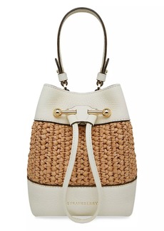 Strathberry Lana Raffia & Leather Bag