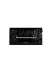 Strathberry Multrees Embossed Croc Wallet-On-A-Chain