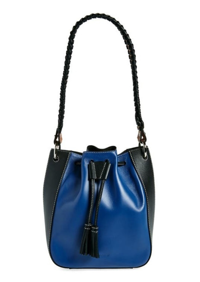 Strathberry x Collagerie Bolo Colorblock Leather Bucket Bag