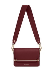 Strathberry East West Mini Multi Strap Oxblood Crossbody