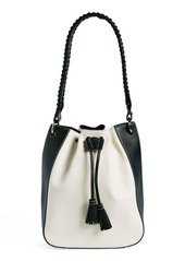 Strathberry x Collagerie Large Bolo Colorblock Leather Bucket Bag