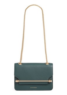 Strathberry Mini East/West Leather Crossbody Bag in Bottle Green at Nordstrom