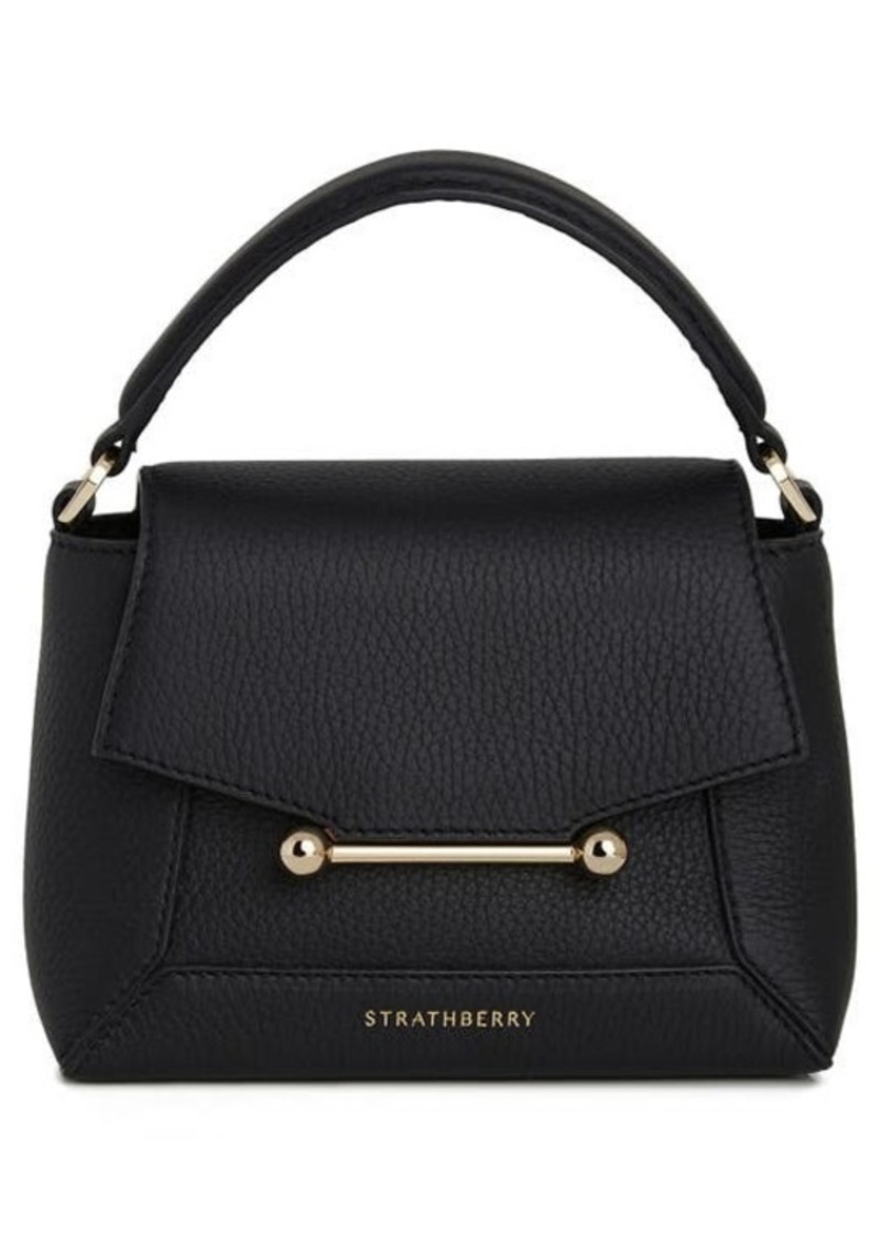 Strathberry Mini Mosaic Leather Top Handle Bag