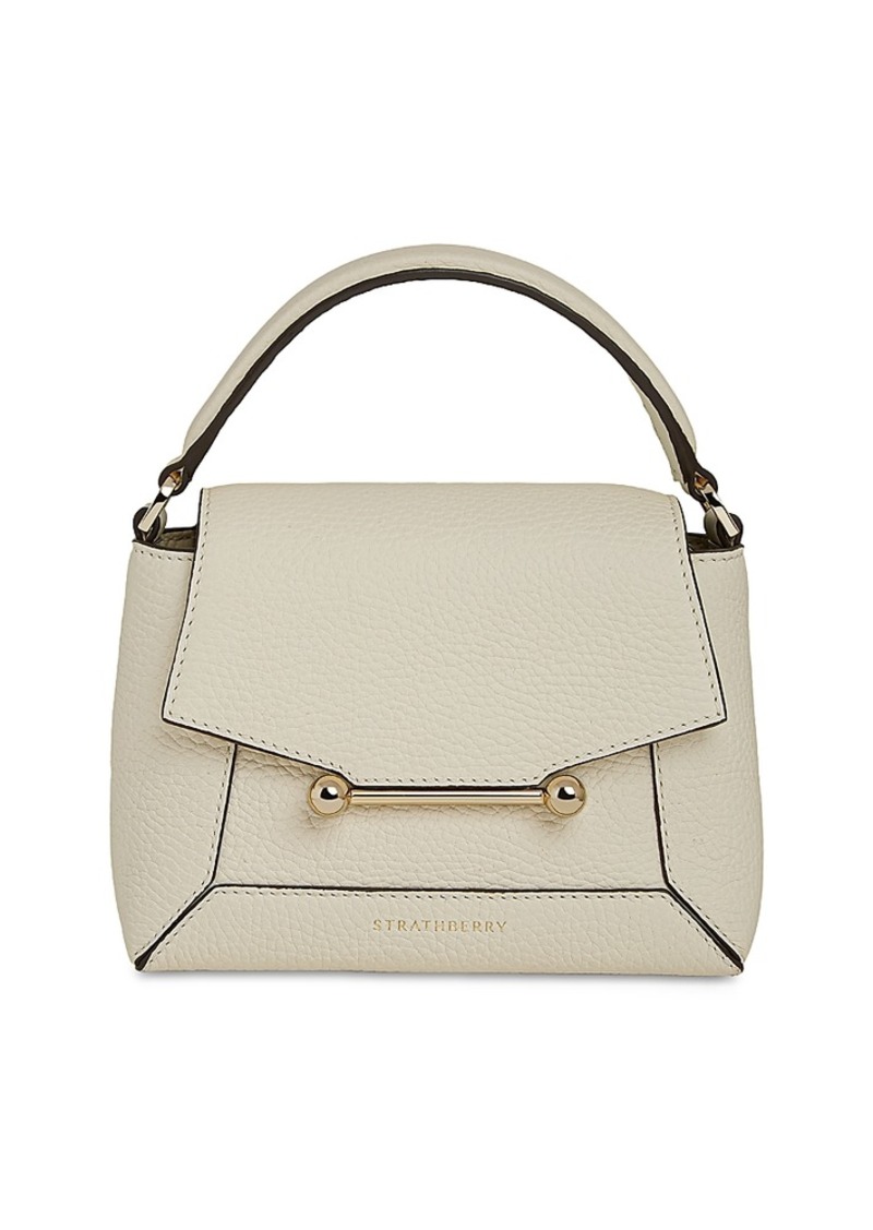 Strathberry Mosaic Nano Leather Top Handle Bag