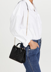 The Strathberry Nano Tote - Silver with Silver Hardware