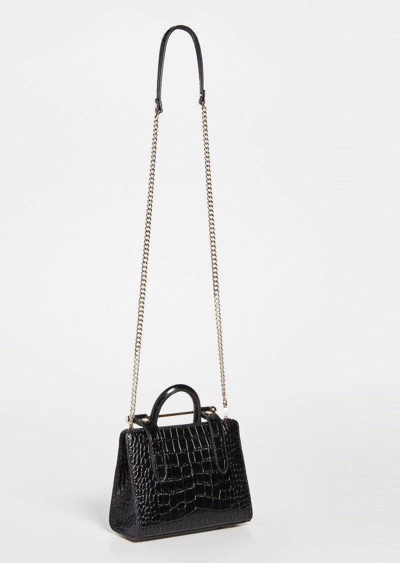 Strathberry Nano Tote Embossed Croc