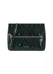Strathberry Stylist Snake-Embossed Leather Clutch