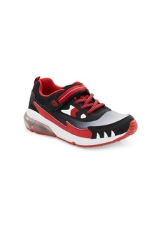 Stride Rite Little Boys Made2Play Jaws Lighted Sneakers - Black, Red