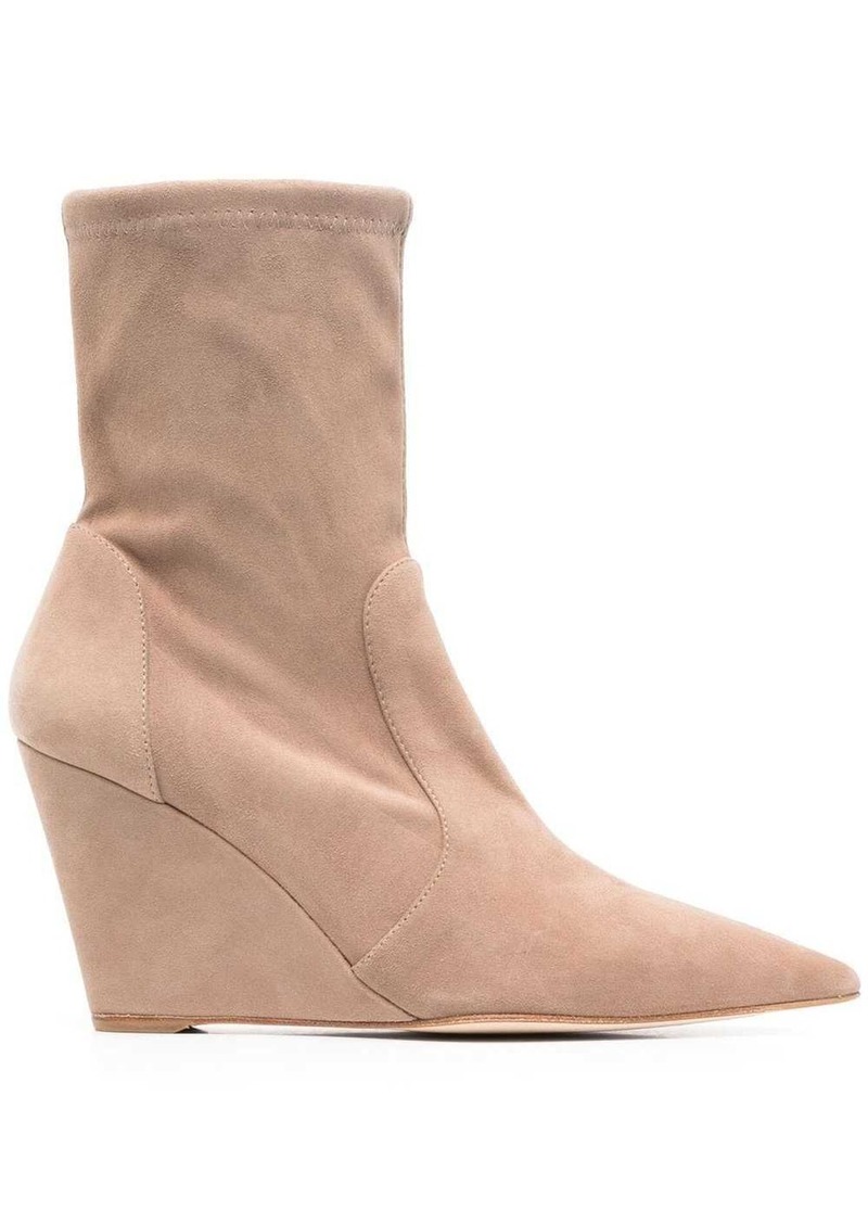 Stuart Weitzman 160mm concealed-wedge ankle boots