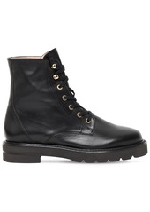 Stuart Weitzman 30mm Mila Lift Leather Ankle Boots